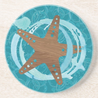 Posavasos Starfish Splash Sandstone Coaster