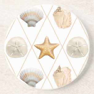 Posavasos Starfish y Seasheles costeros