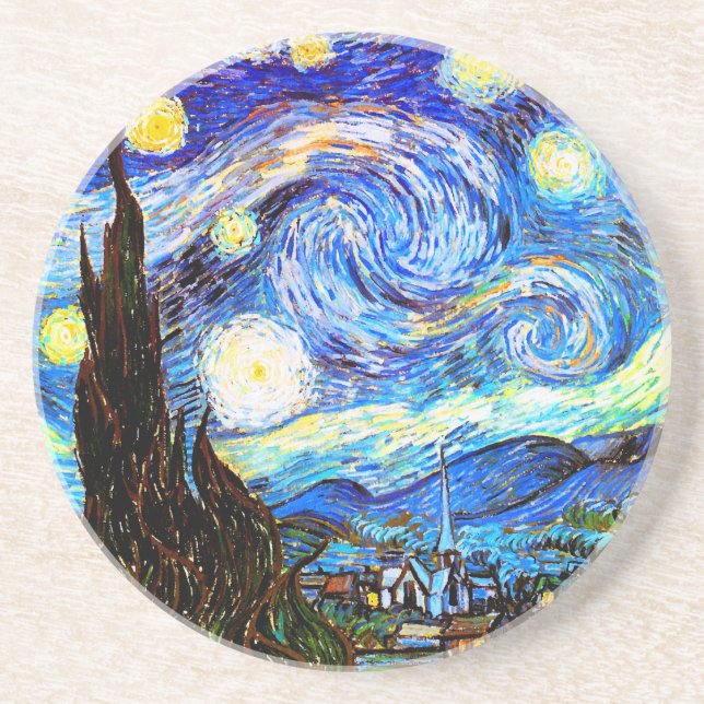 Posavasos Starry Night Van Gogh Bella Artes (Frente)