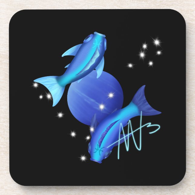 Posavasos Starry Pisces Neptune Zodiac (Frente)