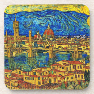 Posavasos Starry Starry Night Florence Italia