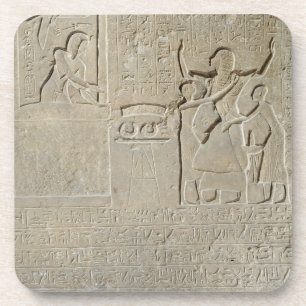 Posavasos Stele de los collares, Hormin que recibe el oro