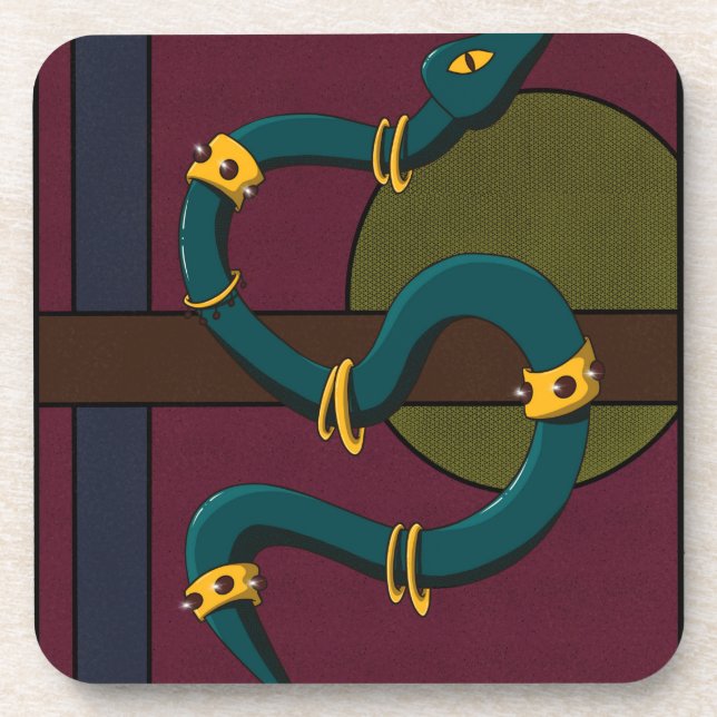 Posavasos Sticker Carré Snake (Frente)