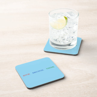 Posavasos StopBreatheThink Coaster