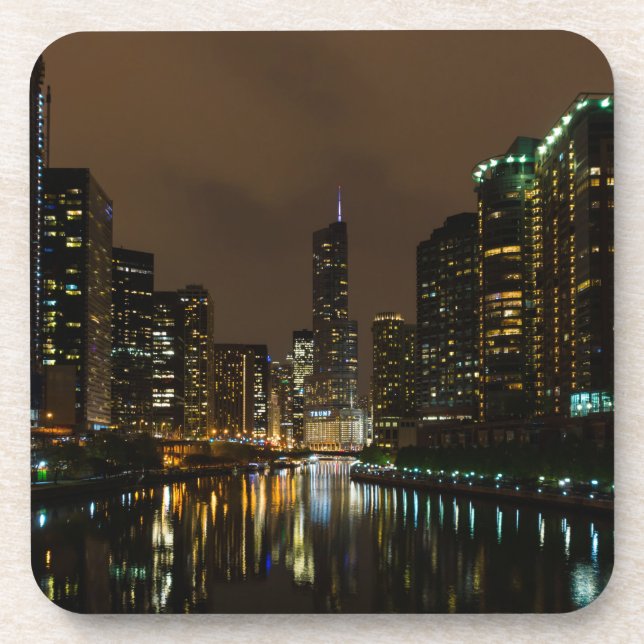 Posavasos Storm Brewing Over Chicago (Frente)