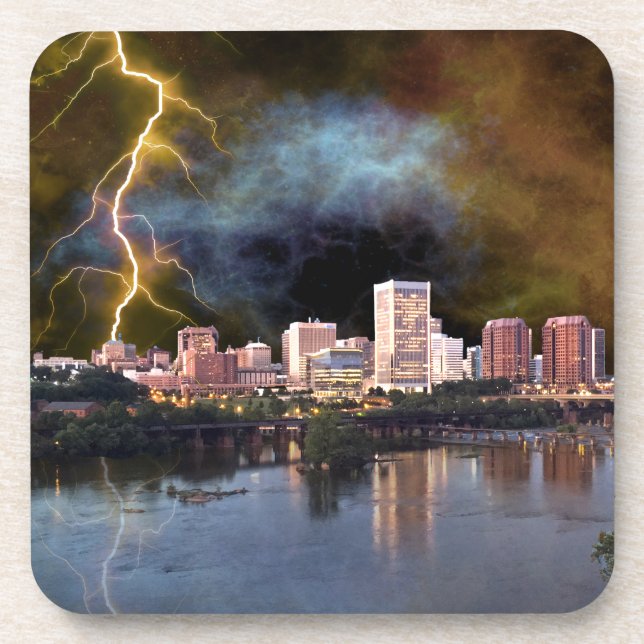 Posavasos Stormy Richmond Skyline (Frente)