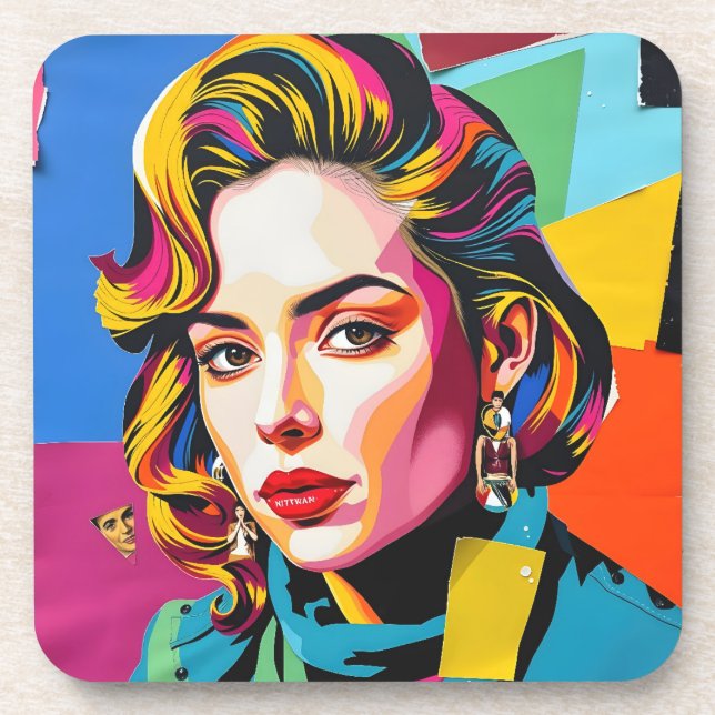 Posavasos “Strasha” - Collage Sueño Gloss Pop (Frente)
