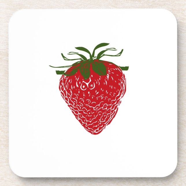 Posavasos Strawberry: (Frente)