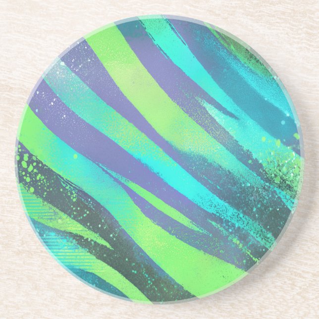 Posavasos Strömende Farbwogen im Neonlicht (Frente)