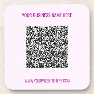 Posavasos Su código QR Escaneo Personalizado de texto Escoge