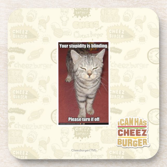 Posavasos Su estupidez está cegando 2 (Frente)