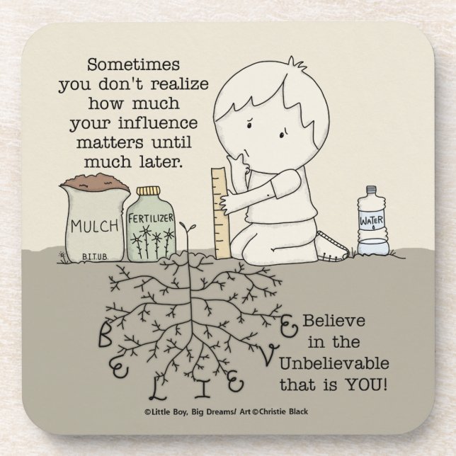 Posavasos Su influencia importa (Frente)