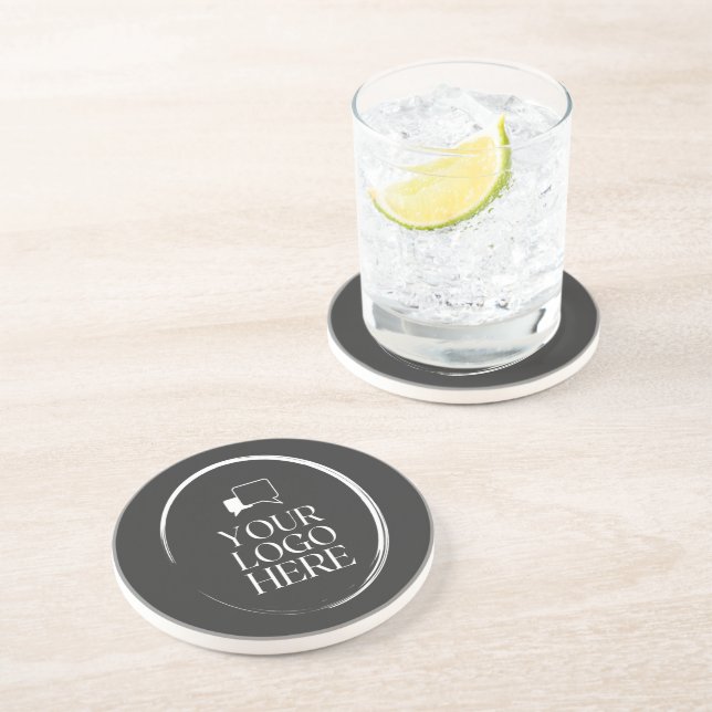 Posavasos Su Logo Aquí Moderno (Lado)