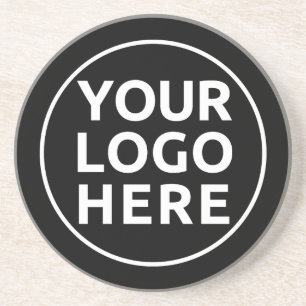 Posavasos Su logotipo aquí Asas promocionales de arenisca