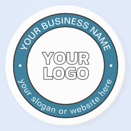 Posavasos Su logotipo o texto circular personalizable