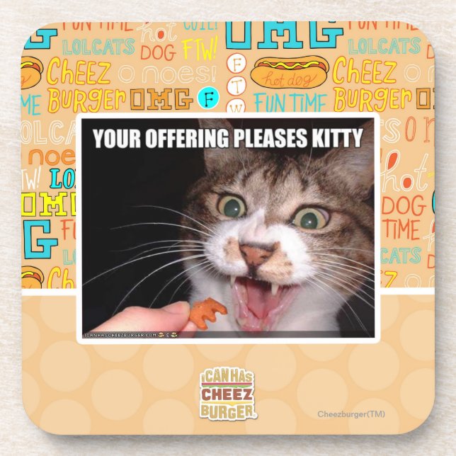Posavasos Su Oferta Le Alegra A Kitty (Frente)