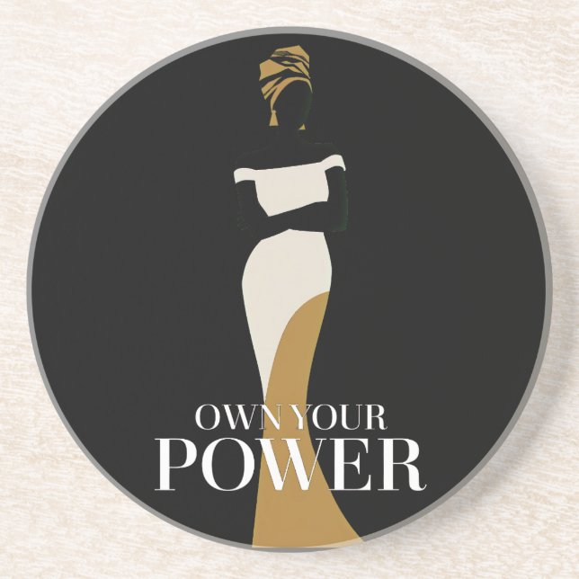 Posavasos Su poder: un retrato de confianza y gracia (Frente)