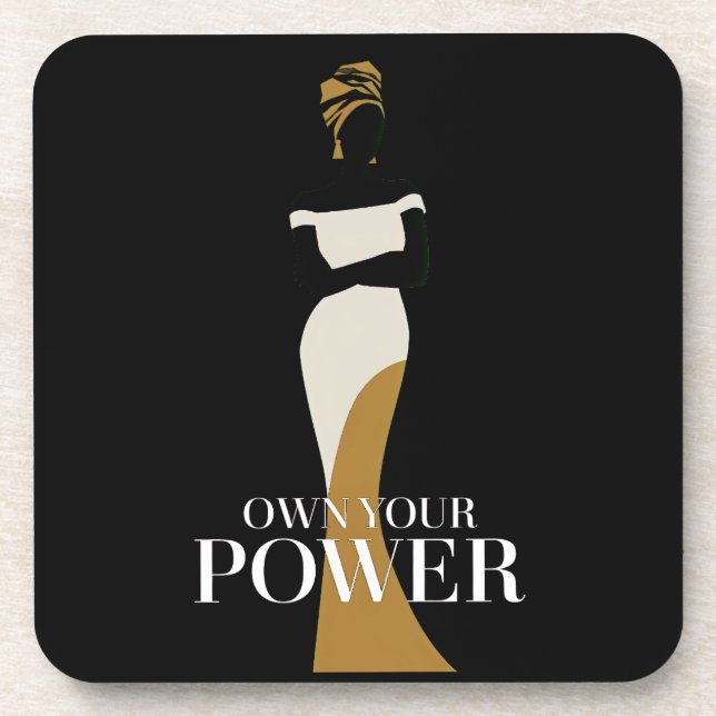 Posavasos Su poder: un retrato de confianza y gracia (Frente)