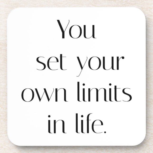 Posavasos Su propia montaña de plástico dura limita (Frente)