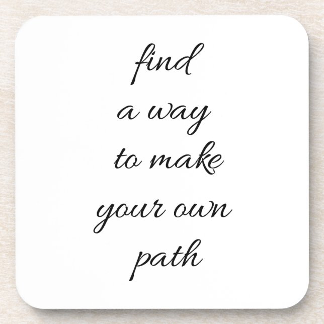 Posavasos Su propio camino de la montaña de plástico dura (Frente)