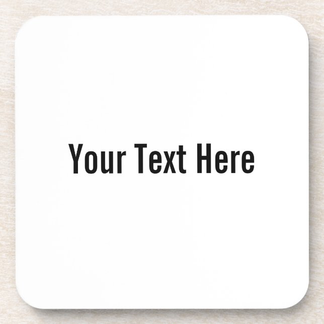 Posavasos Su texto aquí Personalizado Cork Coasters (Frente)