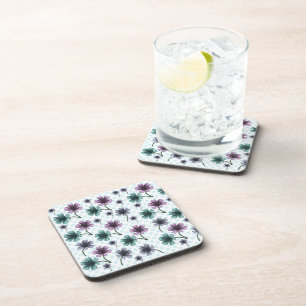 Posavasos Suave patrón floral Cottagecore Estética pastel
