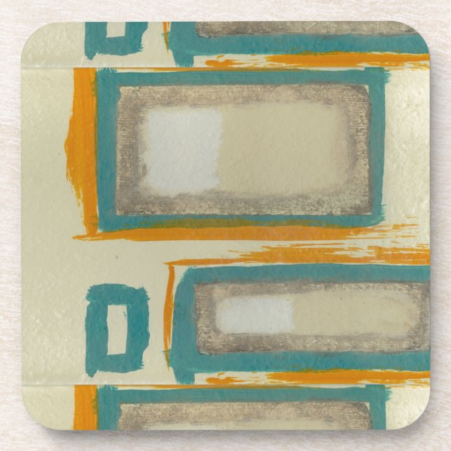 Posavasos Suave y audaz abstracto inspirado en Rothko (Frente)