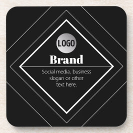 Posavasos Sube tu logo y diseño de texto personalizable