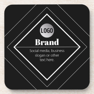 Posavasos Sube tu logotipo y diseño de texto personalizable