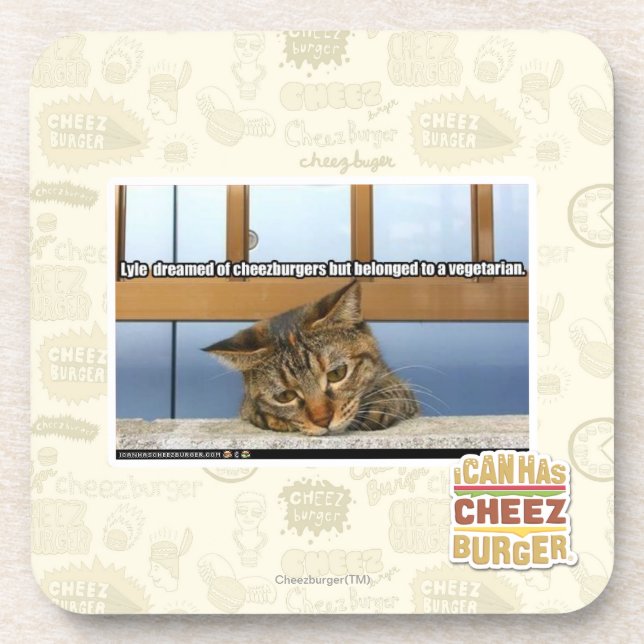 Posavasos Sueño con Cheesburgers (Frente)