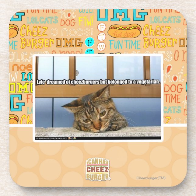 Posavasos Sueño con Cheesburgers (Frente)