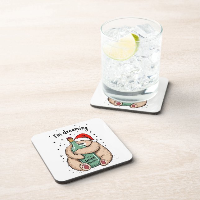 Posavasos Sueño con una Navidad de vino (Lado Derecho)