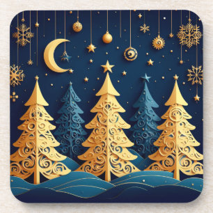 Posavasos Sueño de árbol iluminado por estrellas – Capricho 