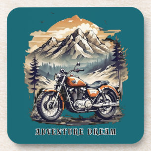 Posavasos Sueño de aventura: Viaje en bicicleta de Leyenda