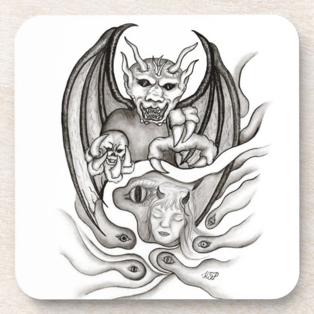 Posavasos Sueño de medianoche - Devils (Frente)