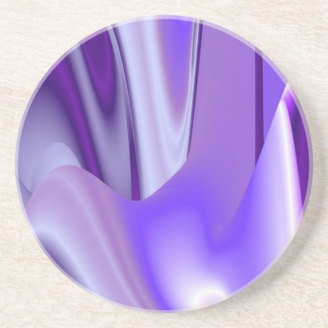 Posavasos Sueños de Arcoíris de Flor Morada (Frente)