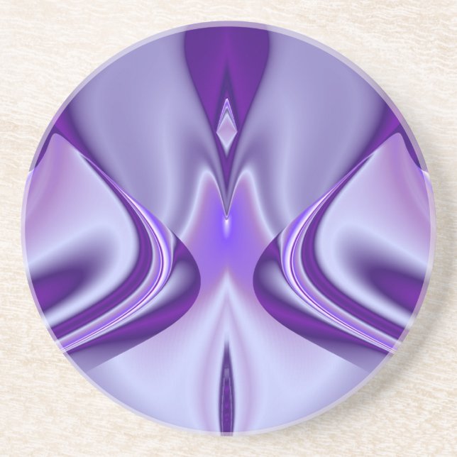 Posavasos Sueños de Arcoíris de Flor Morada (Frente)