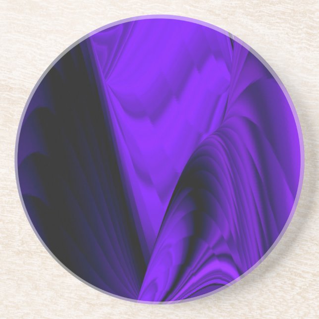Posavasos Sueños de Arcoíris de Flor Morada (Frente)