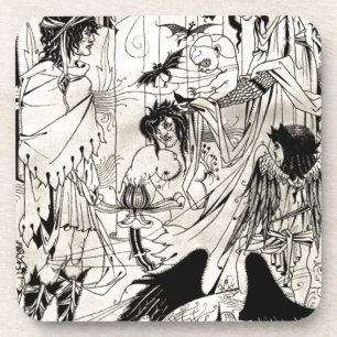 Posavasos Sueños de Aubrey Beardsley