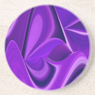 Posavasos Sueños del arcoiris de flores moradas