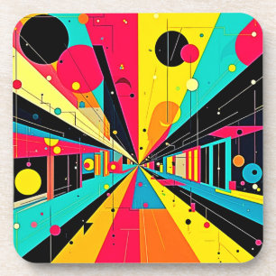 Posavasos Sueños Vivid: Una Odisea Neon