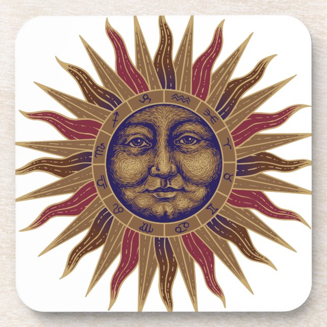 Posavasos Sun celestial hace frente (Frente)