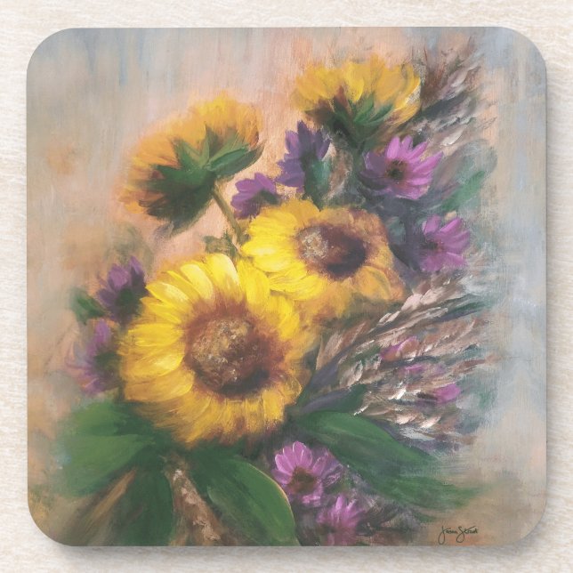Posavasos Sunflower Breeze by Jason Street (Frente)
