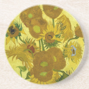 Posavasos Sunflowers en un Bella Artes Vase Van Gogh