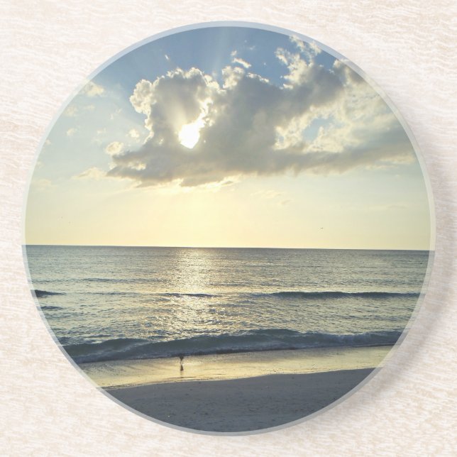 Posavasos Sunlit Waves at First Light (Frente)