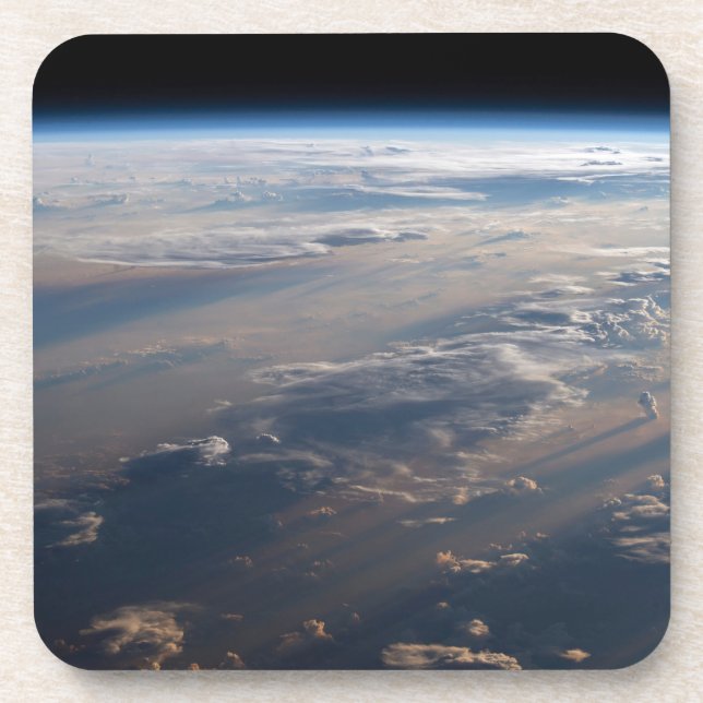 Posavasos Sunrise arroja largas sombras sobre el mar de Fili (Frente)