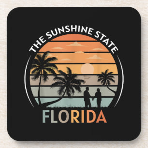 Posavasos Sunset de la playa de Verano de Florida