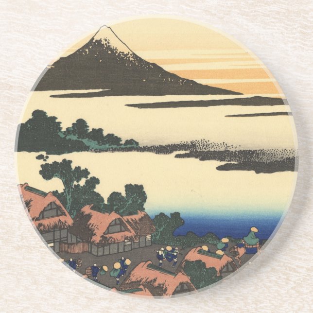 Posavasos Sunset del Monte Fuji Japón (Frente)