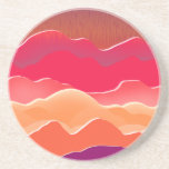 Posavasos Sunset Peaks Moderno Paper Collage Art<br><div class="desc">Traiga la calidez de un cielo de oro-hora a su espacio con este audaz y vibrante paisaje de puesta de sol estilo corte de papel. Capas de rojo intenso, violeta profunda, amarillo dorado y blanco suave forman una moderna silueta montañosa, irradiando calor y energía atrevida. Perfecto para los amantes del...</div>