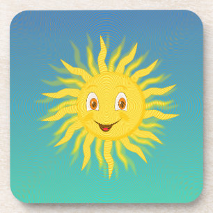 Posavasos Sunshine con líneas circulares